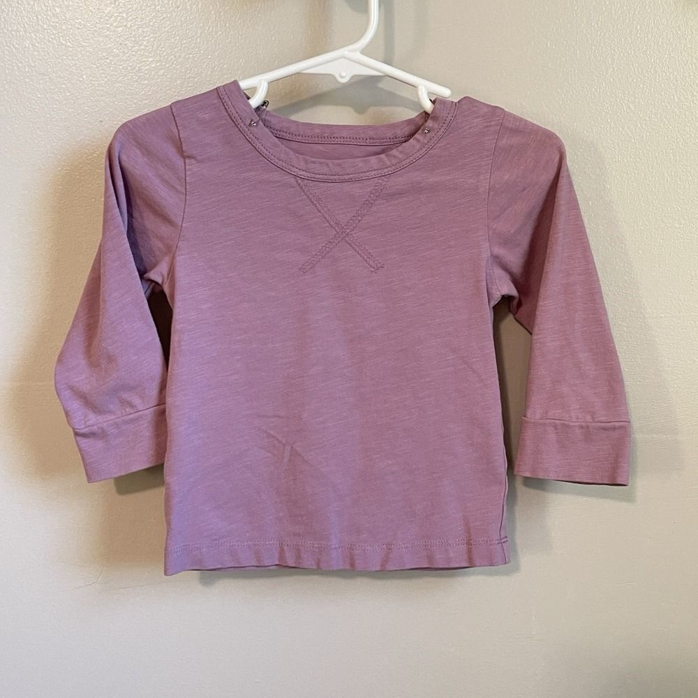 Kate Quinn Little Liam Shirt | Purple Long Sleeve | Organic Cotton 12-18m